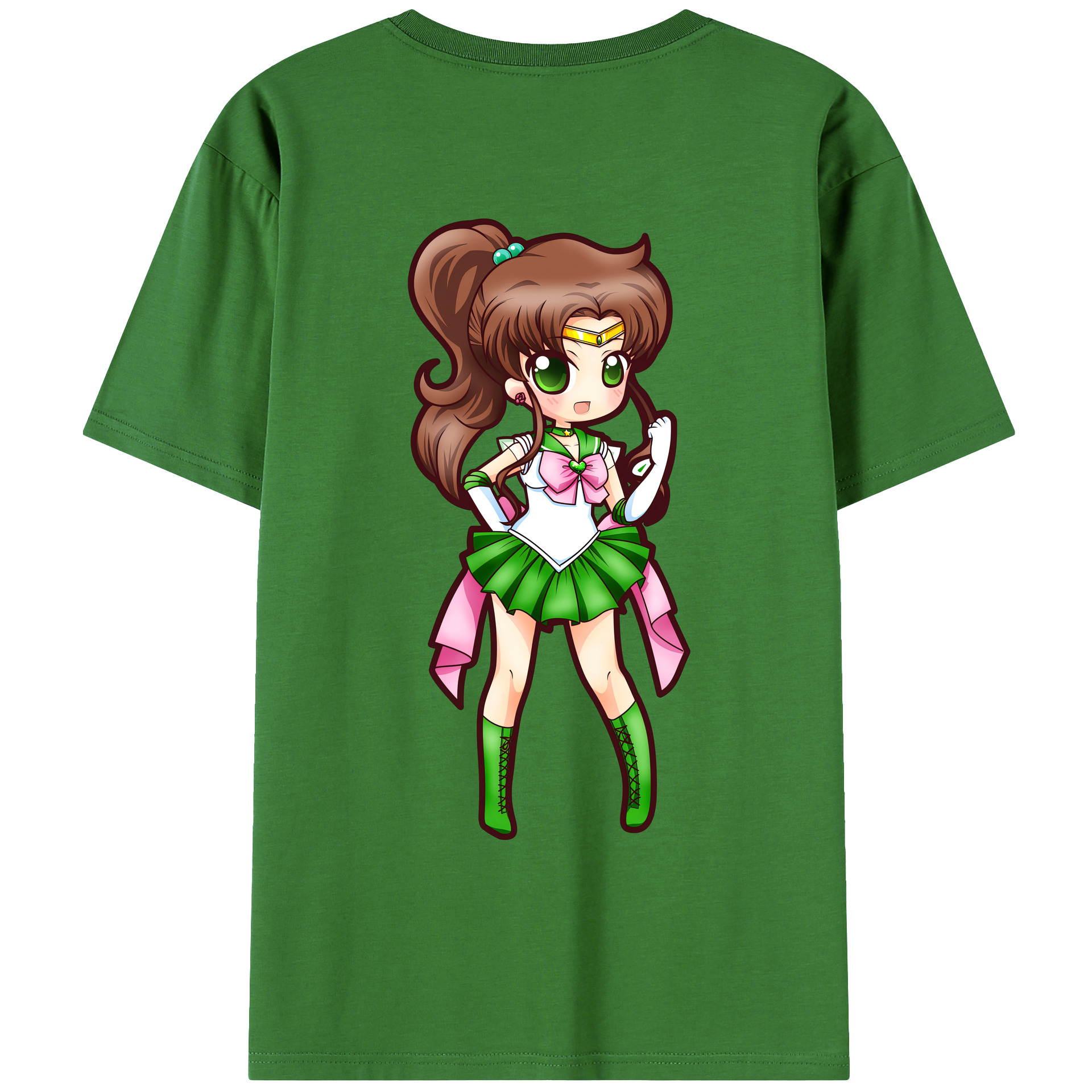 （画像用） 美少女戦士セーラームーン 木野 まこと きの まこと Sailor Moon Kino Makoto （セーラージュピター；Sailor Jupiter） レディース半袖Tシャツ(バックプリント)